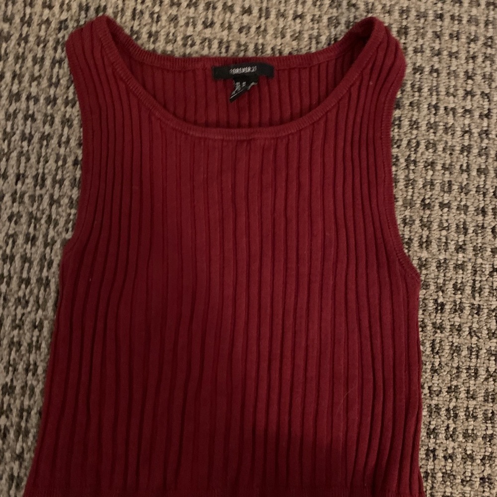 Ribbed knit tank